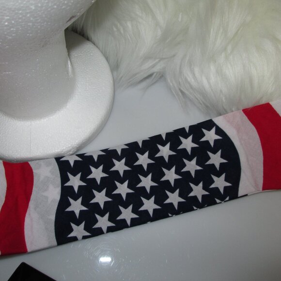 Red , White & Blue Fourth of July Stars BLINGED OUT riding bandana COOL! main image 6